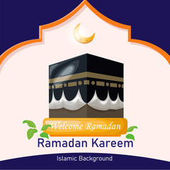 Ramadan background template, ramadan kareem, text spaces
