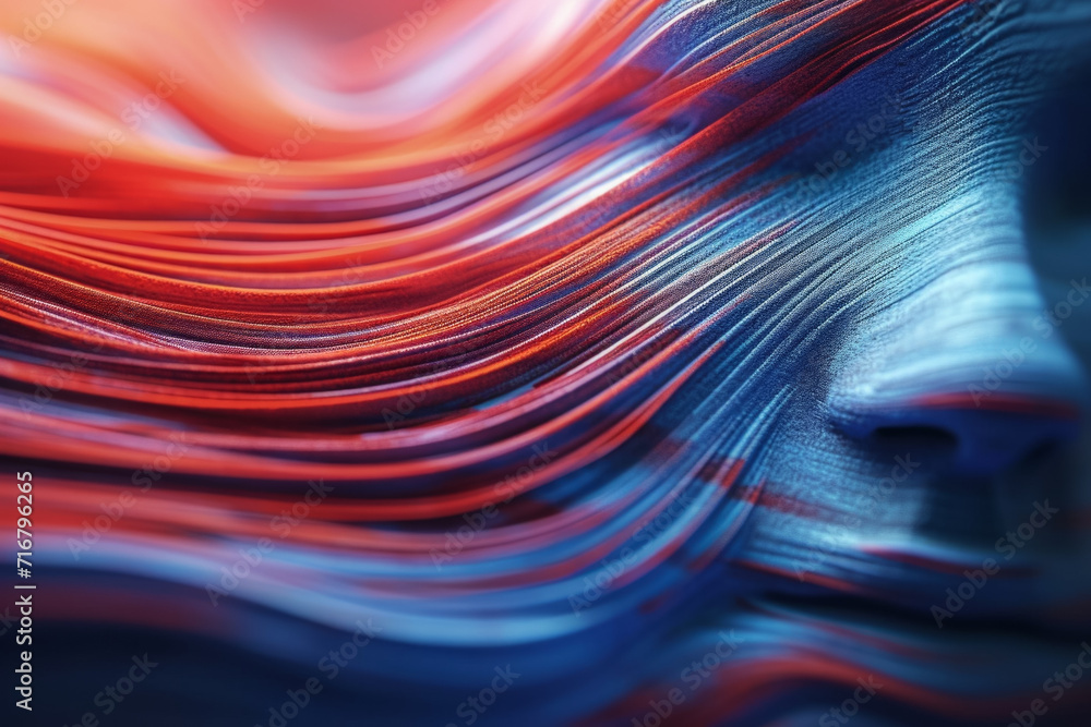 Poster abstract light in motion. background for design with selective focus and copy space.