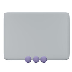 3d minimal chat bubbles