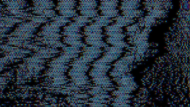 Glitch noise static television VFX. Visual video effects stripes background, CRT tv screen no signal glitch effect