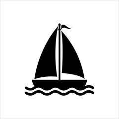Boat Icon, Boat On Water Icon