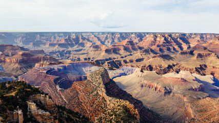 Fototapeta na wymiar Vue aérienne du grand canyon
