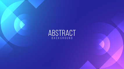 Abstract gradient background with geometric element. Modern and simple graphic design. Futuristic concept. Suitable for poster, cover, banner, brochure, website. Vector illustration - obrazy, fototapety, plakaty