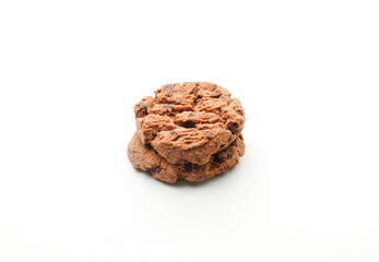 Chocolate Chip Cookies on white background. Chocolate Chip Biscuits.                  