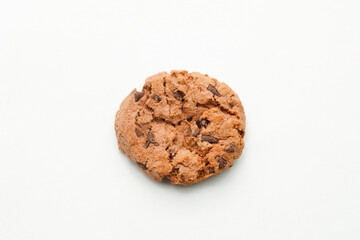 Chocolate Chip Cookies on white background. Chocolate Chip Biscuits.                  