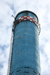 Industrial shot with a thermoelectrical power plant