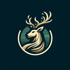 Foto op Plexiglas Deer logo illustration isolated  © Taiwo