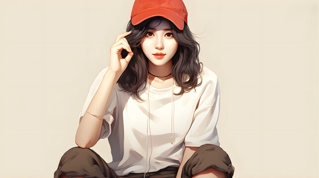 Korean girl idol image