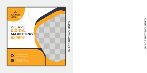 Free vector new template social media instagram business