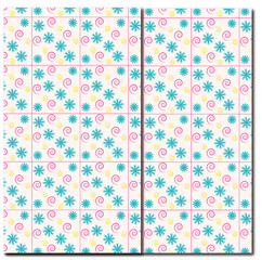 seamless pattern with flowers design template.