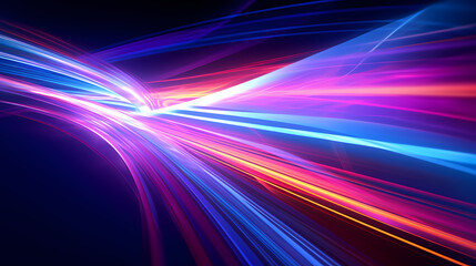 Glowing shiny line effect vector background, technology line background and light effect, 3D rendering