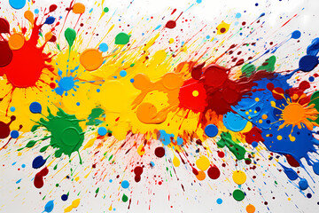 colorful paint splats and splatters background