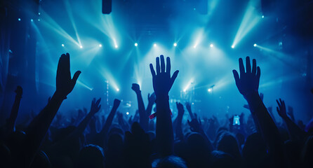 Concert crowd on a music concert