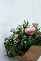 a bouquet of fresh colorful flowers