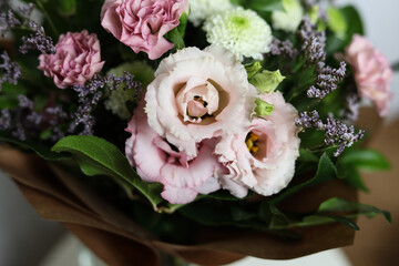 a bouquet of fresh colorful flowers