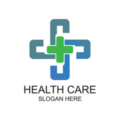 Obraz premium Health care logo design simple concept Premium vector