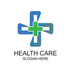 Obraz premium Health care logo design simple concept Premium vector