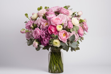 Fototapeta premium Spring flowers bouquet. International Women's Day, Mother's Day. Delivery of flowers