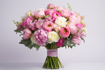 Spring flowers bouquet. International Women's Day, Mother's Day. Delivery of flowers