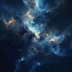 Fototapeta na wymiar Starry sky technology sci-fi, galaxy with noise and grain background. Nebula Black Hole, night view.