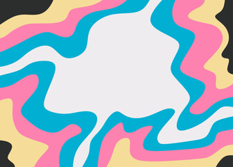 Abstract background with gradient wavy lines pattern and with some copy space area