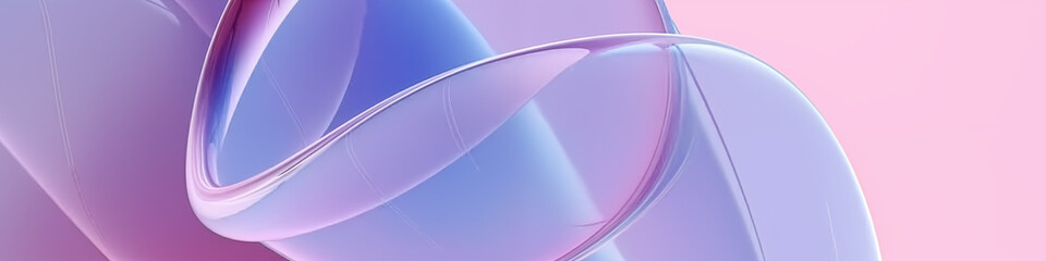 pink abstract wave background, pattern made of glass and plastic sheet, organic 3D render