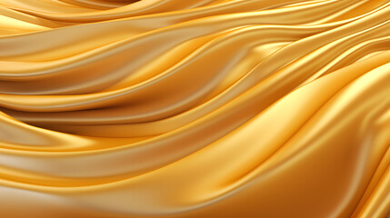 Golden waves, the scene resembles a pattern of cloth.
