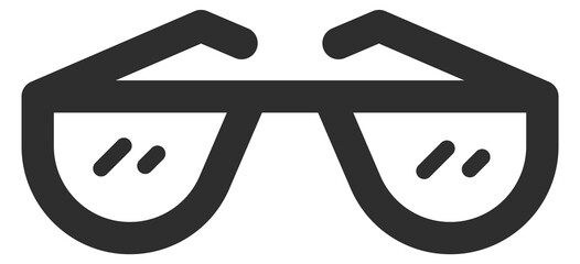 Glasses icon. Optic accessory. Vision correction symbol