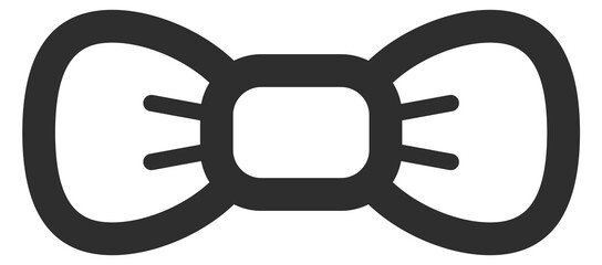 Bowtie line icon. Classic male accessory symbol