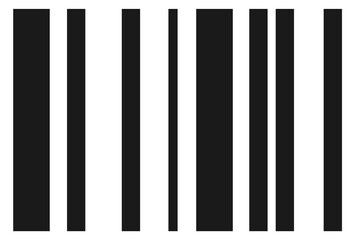 Barcode black icon. Price info or product data symbol