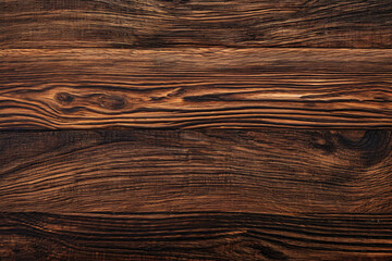 Naklejka premium Dark brown wooden surface texture