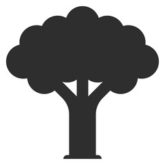 Forest tree icon. Woodland nature symbol. Eco sign