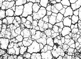 Realistic ground cracks. Rough surface texture pattern