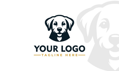 Dog vector logo design Vintage Paw logo vector for Dog Lover 