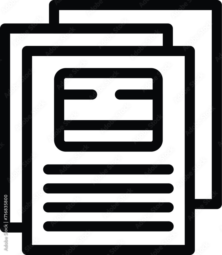 Poster lesson spanish icon outline vector. espanol session. program learning