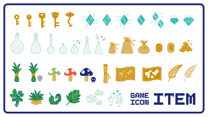 GAME ITEM ICON GAME ITEM ICON / ゲームアイコン 道具 どうぐ