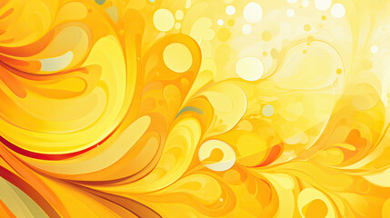 Sunshine Yellow-themed abstract background, intricate patterns, delicate gradients, and lively elements to convey a sense of warmth and joy Ai Generative