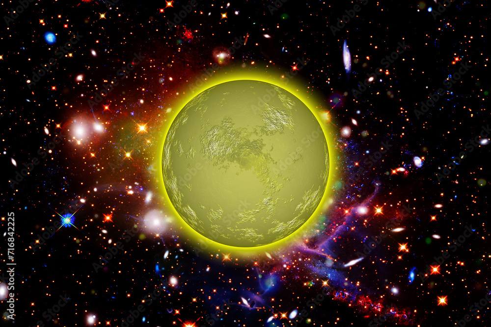 Canvas Prints moon. the elements of this image furnished by nasa.