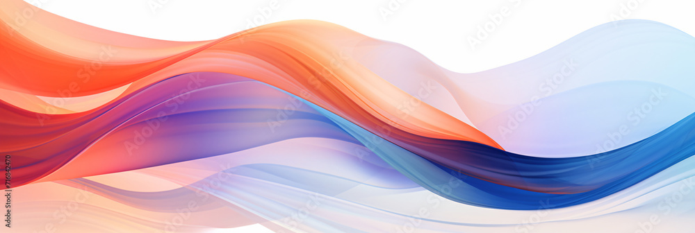 Poster image of gradients and waves with alternating texture, in the style of psychedelic neon, light azure