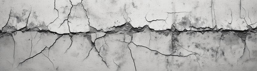 a black and white photo of an old and broken concrete wall, in the style of smooth surface, textured canvas, marble, matte photo, metallic rotation, low resolution, light red and light gray - obrazy, fototapety, plakaty