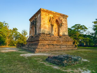 Wat Thraphang Thong Lang temple in Sukhothai, UNESCO World Heritage Site, Thailand - 716845408