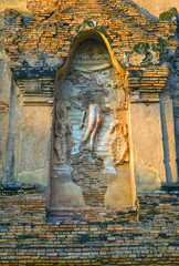 Wat Thraphang Thong Lang temple in Sukhothai, UNESCO World Heritage Site, Thailand - 716847625