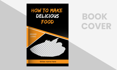 minimal vector book cover design. annual report flyer brochure design template.