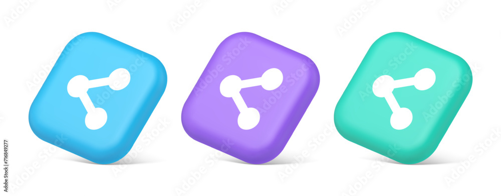 Poster decentralize compound connection encrypted network button cyberspace management 3d isometric icon