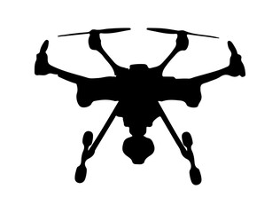 Drone silhouette vector art