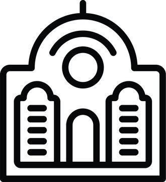 recommend clip art: Cityscape building icon outline vector. Architecture city tel aviv. Travel people