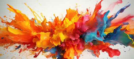 colorful watercolor ink splashes, paint 80
