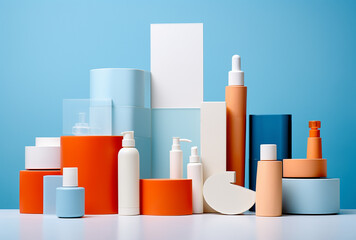 set of cosmetic containers