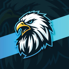 Eagle mascot logo 