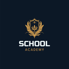 University college school logo template,University education logo design vector template